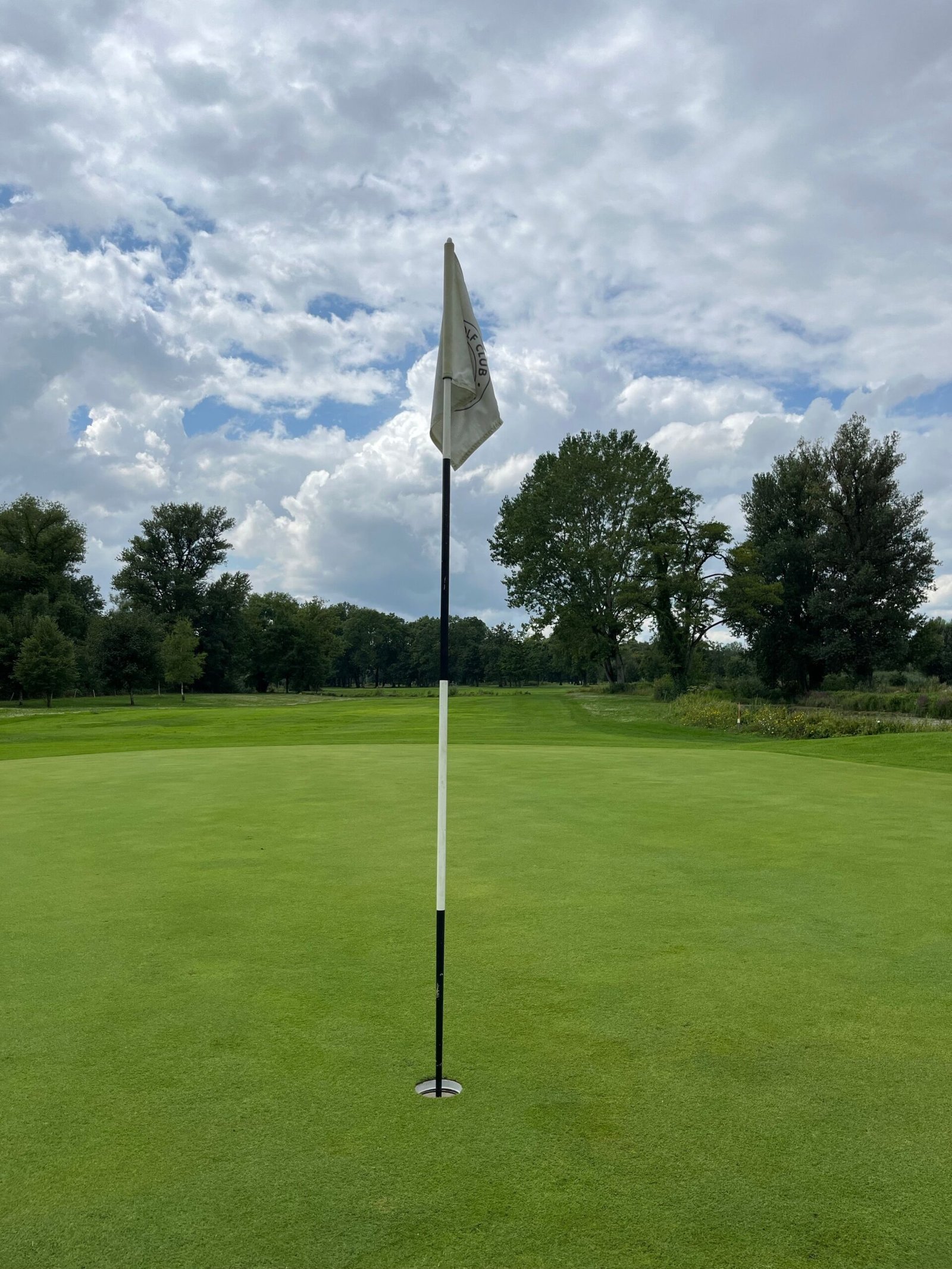 A golf course green with the flagstick under a cloudy sky, the kind of setting where Michael Kim carded a historic 59 at the 3M Open (Photo: Pexels)