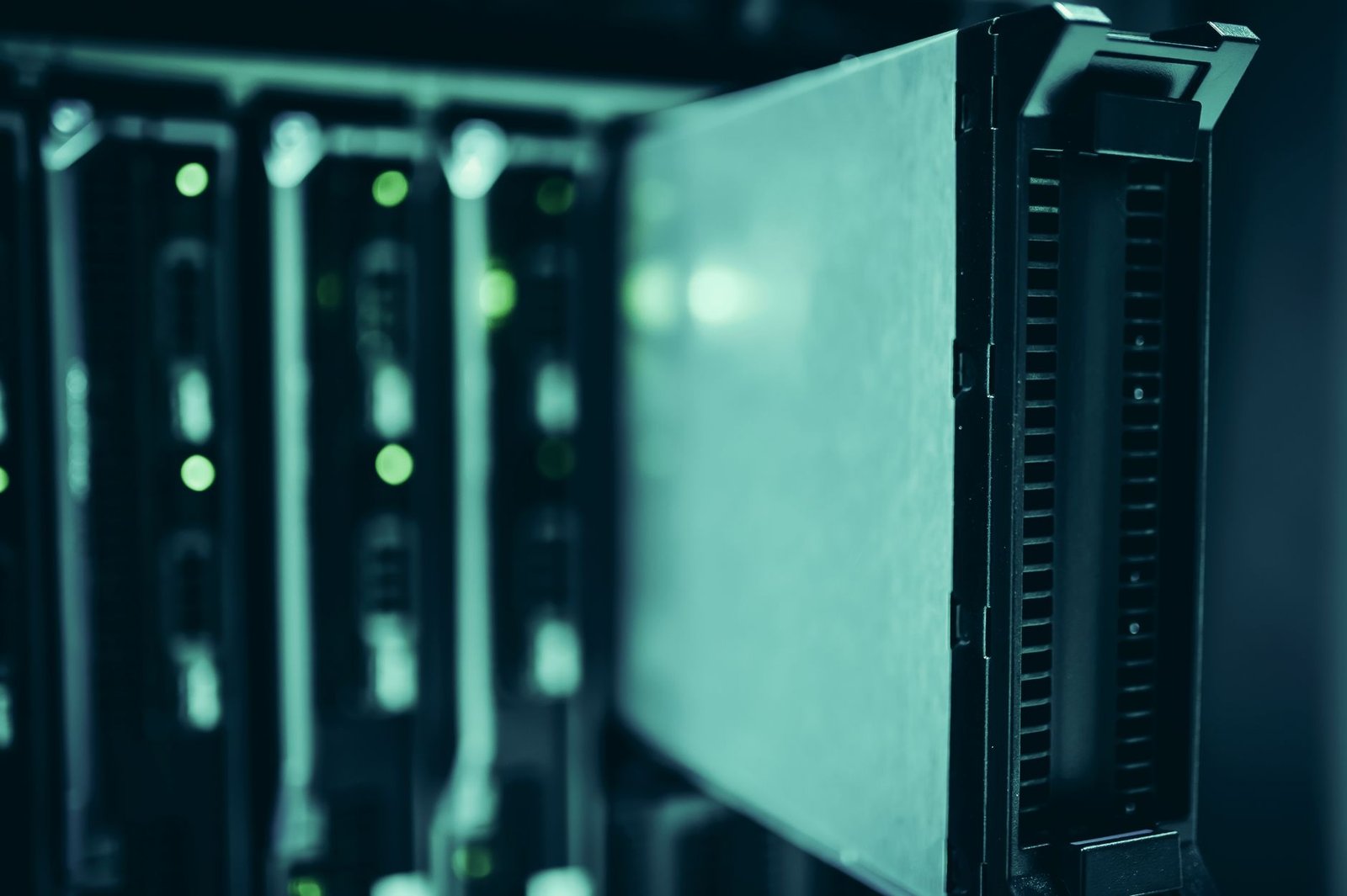 AI data center server racks representing Nebius Group's cloud infrastructure business